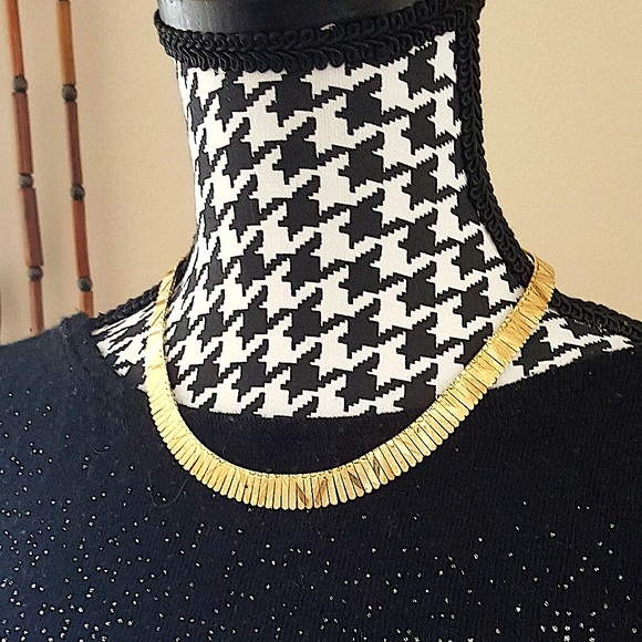 GIFTED 🔥14KYG "CLEOPATRA STYLE”, Chased Design, NECKLACE - Picture 6 of 11